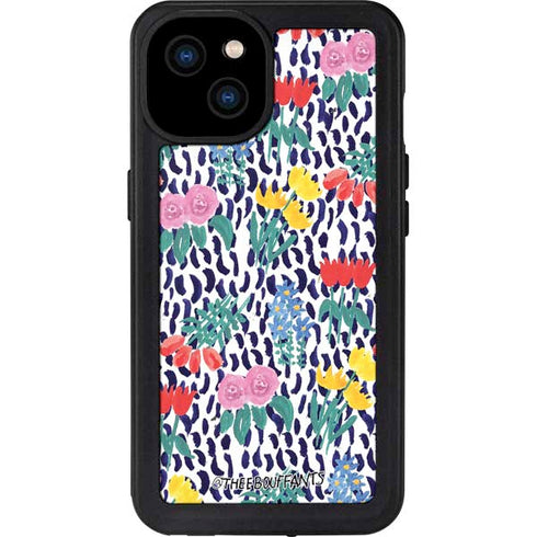 Bouffants and Broken Hearts Bouquets Print iPhone 15 Plus Waterproof Case