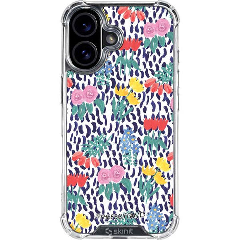 Bouffants and Broken Hearts Bouquets Print iPhone 16 Plus Clear Case