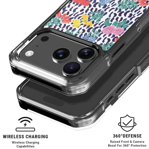 Bouffants and Broken Hearts Bouquets Print iPhone 18 Pro Clear Case