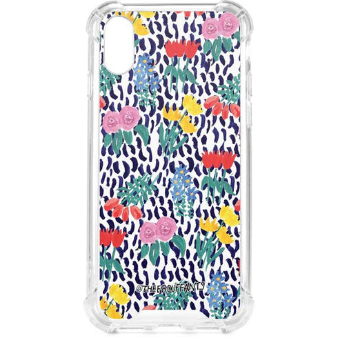 Bouffants and Broken Hearts Bouquets Print iPhone XS Clear Case