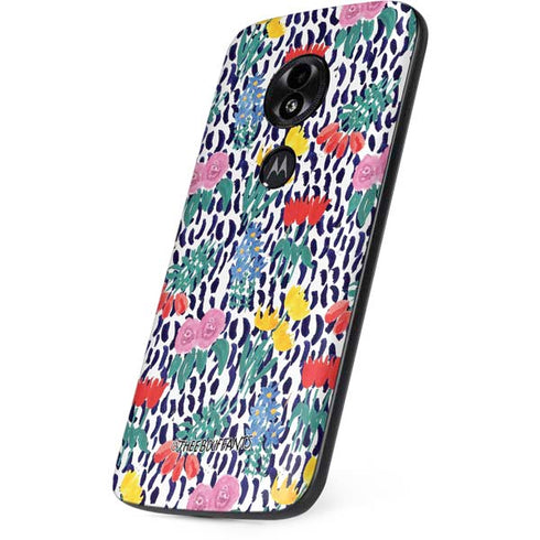 Bouffants and Broken Hearts Bouquets Print Moto E5 Play Skin