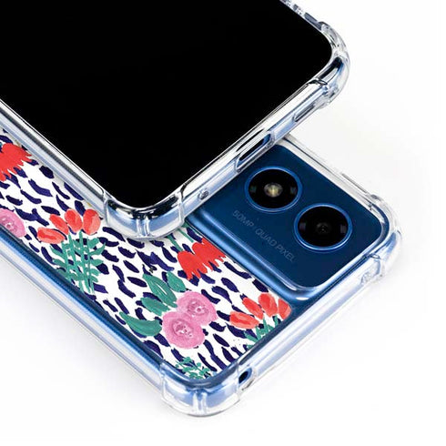 Bouffants and Broken Hearts Bouquets Print Moto G 5G (2024) Clear Case