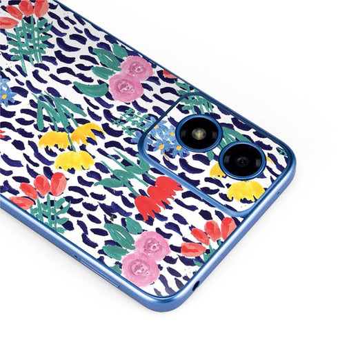 Bouffants and Broken Hearts Bouquets Print Moto G Play 4G (2024) Skin
