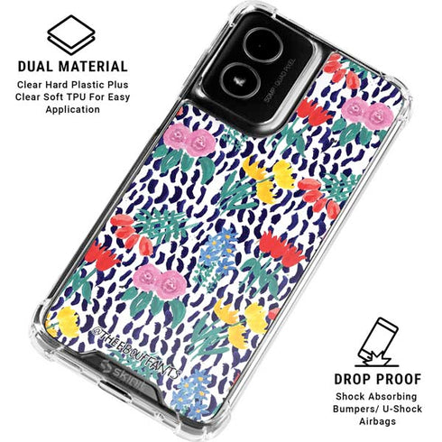 Bouffants and Broken Hearts Bouquets Print Moto G Power 5G (2024) Clear Case