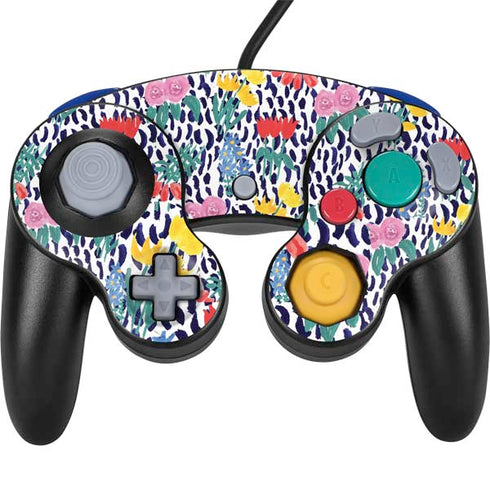 Bouffants and Broken Hearts Bouquets Print Nintendo GameCube Controller Skin