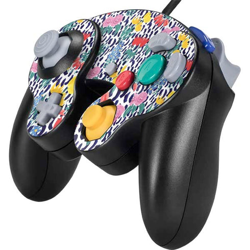 Bouffants and Broken Hearts Bouquets Print Nintendo GameCube Controller Skin