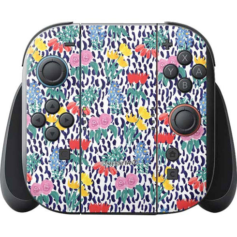 Bouffants and Broken Hearts Bouquets Print Nintendo Switch 2 (2025) with Joy-Con Skin