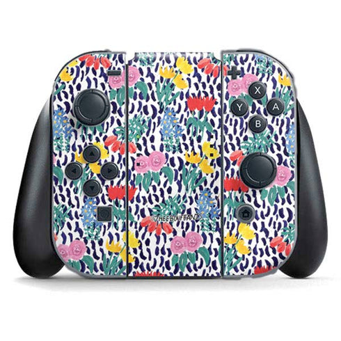 Bouffants and Broken Hearts Bouquets Print Nintendo Switch (2017-2021) Joy-Con Controller Skin