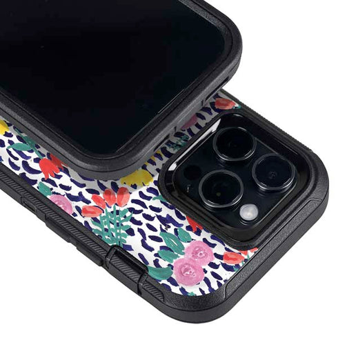 Bouffants and Broken Hearts Bouquets Print Otterbox Defender iPhone Skin