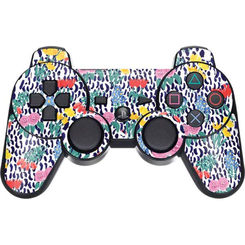 Bouffants and Broken Hearts Bouquets Print PS3 Dual Shock wireless controller Skin