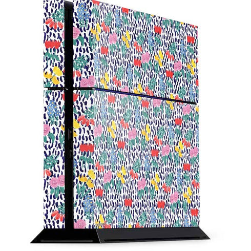 Bouffants and Broken Hearts Bouquets Print PS4 Console Skin