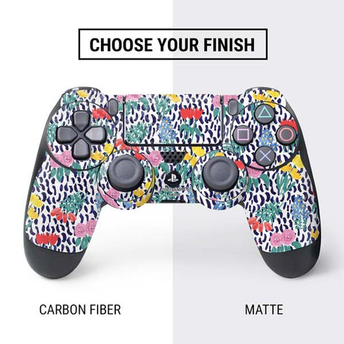 Bouffants and Broken Hearts Bouquets Print PS4 Controller Skin