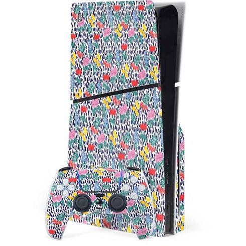 Bouffants and Broken Hearts Bouquets Print PlayStation PS5 Skins