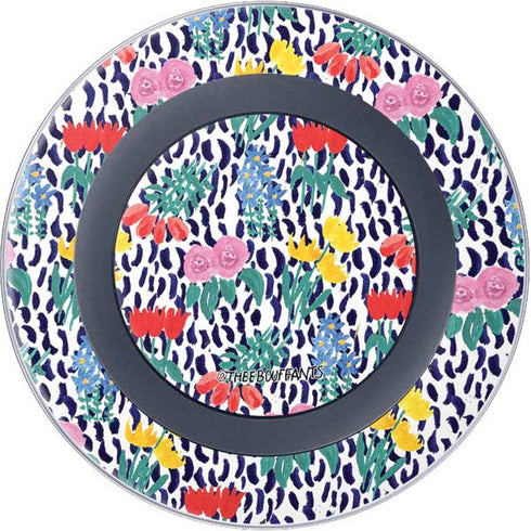 Bouffants and Broken Hearts Bouquets Print Wireless Charger Skin