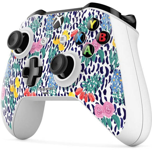 Bouffants and Broken Hearts Bouquets Print Xbox One S Controller Skin