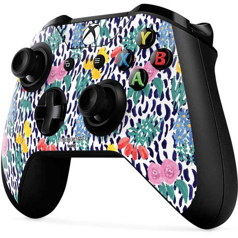 Bouffants and Broken Hearts Bouquets Print Xbox One X Controller Skin