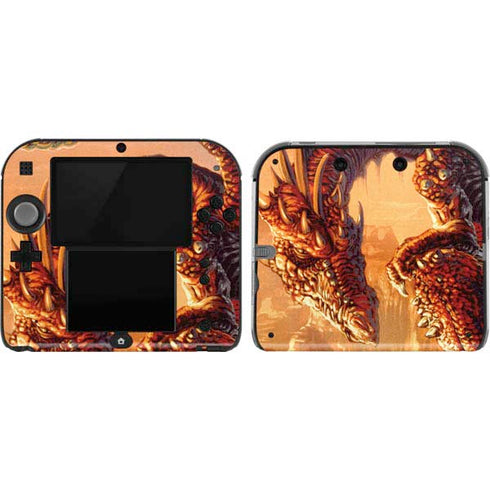 Bravery Misplaced Dragon and Knight by Ed Beard Jr Nintendo Skins