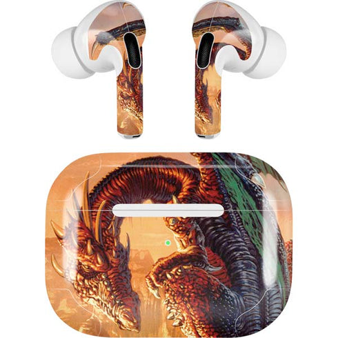 Bravery Misplaced Dragon and Knight by Ed Beard Jr Apple AirPods Pro Skin