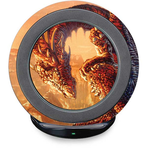 Bravery Misplaced Dragon and Knight by Ed Beard Jr Fast Charge Wireless Charging Stand Skin