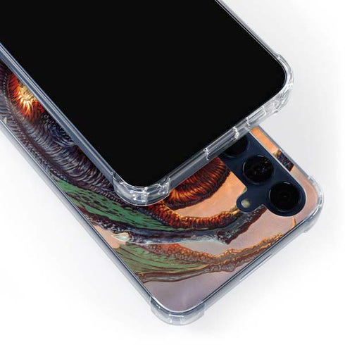 Bravery Misplaced Dragon and Knight by Ed Beard Jr Galaxy A35 5G Clear Case