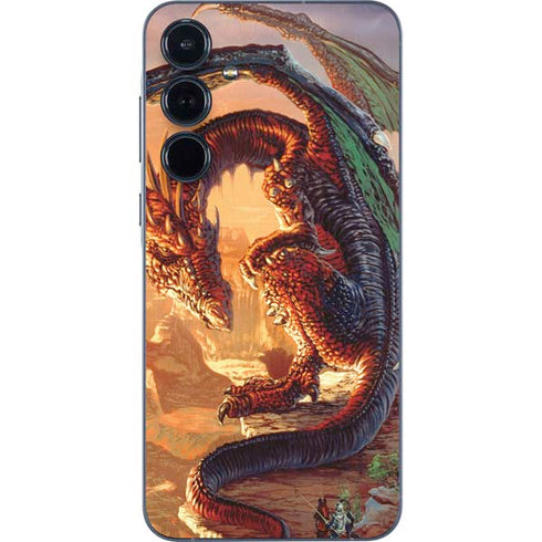Bravery Misplaced Dragon and Knight by Ed Beard Jr Galaxy A36 5G Skin