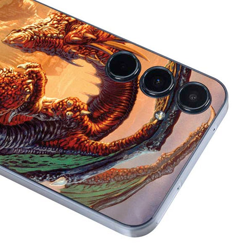 Bravery Misplaced Dragon and Knight by Ed Beard Jr Galaxy A36 5G Skin