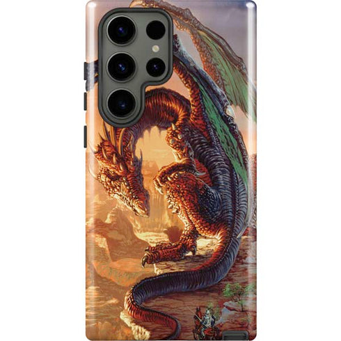 Bravery Misplaced Dragon and Knight by Ed Beard Jr Galaxy S23 Ultra Pro Case