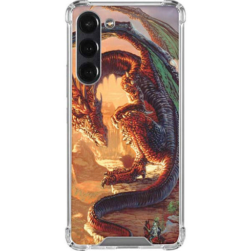 Bravery Misplaced Dragon and Knight by Ed Beard Jr Galaxy S24 FE Clear Case
