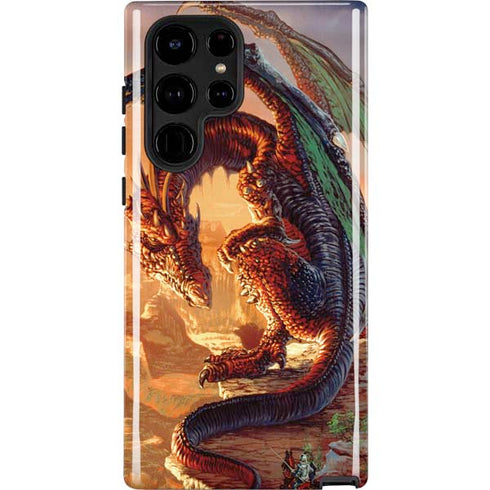 Bravery Misplaced Dragon and Knight by Ed Beard Jr Galaxy Cases