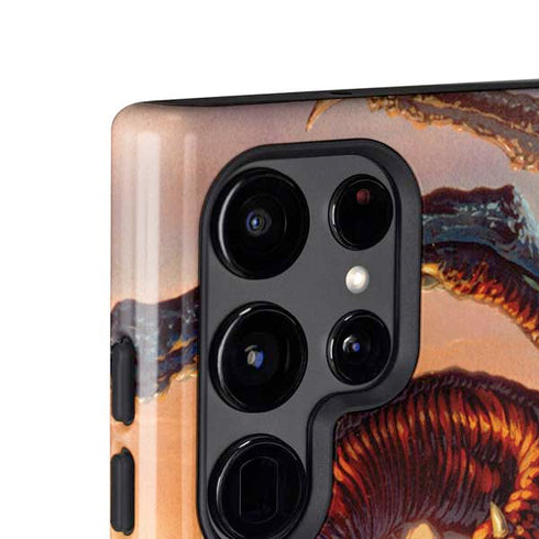 Bravery Misplaced Dragon and Knight by Ed Beard Jr Galaxy S25 Ultra Impact Case