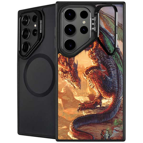 Bravery Misplaced Dragon and Knight by Ed Beard Jr Galaxy Cases