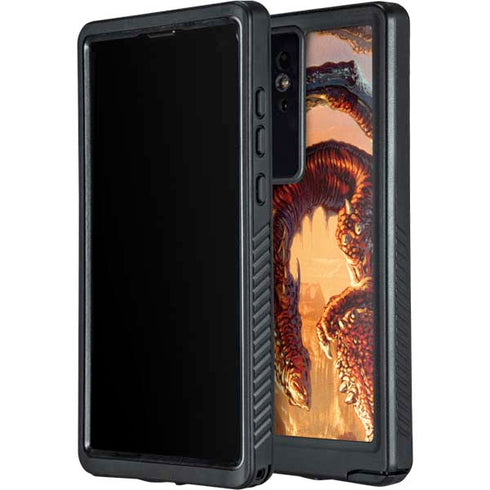 Bravery Misplaced Dragon and Knight by Ed Beard Jr Galaxy S24 Ultra Waterproof Case