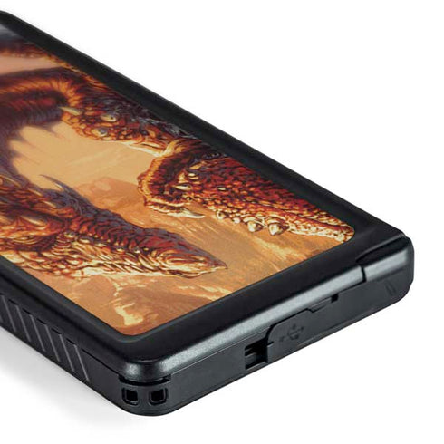 Bravery Misplaced Dragon and Knight by Ed Beard Jr Galaxy S24 Ultra Waterproof Case