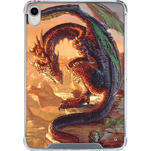 Bravery Misplaced Dragon and Knight by Ed Beard Jr iPad 11th Gen (2025) Clear Case