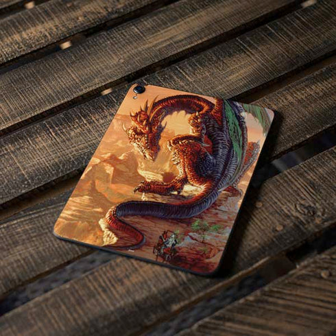 Bravery Misplaced Dragon and Knight by Ed Beard Jr Apple iPad Pro Skin