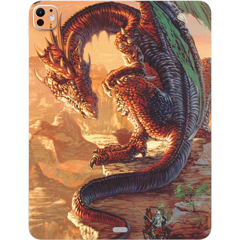 Bravery Misplaced Dragon and Knight by Ed Beard Jr iPad Pro 13in M4 (2024) Skin