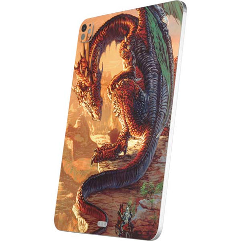 Bravery Misplaced Dragon and Knight by Ed Beard Jr iPad Pro 13in M4 (2024) Skin