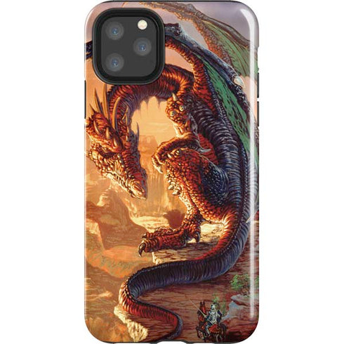 Bravery Misplaced Dragon and Knight by Ed Beard Jr iPhone Cases
