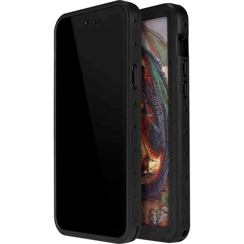 Bravery Misplaced Dragon and Knight by Ed Beard Jr iPhone 15 Plus Waterproof Case