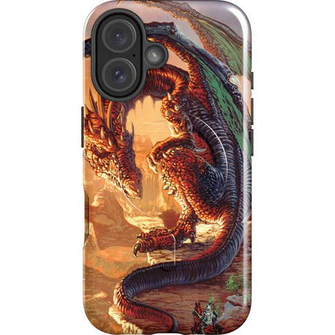 Bravery Misplaced Dragon and Knight by Ed Beard Jr iPhone 16 Magsafe Impact Case