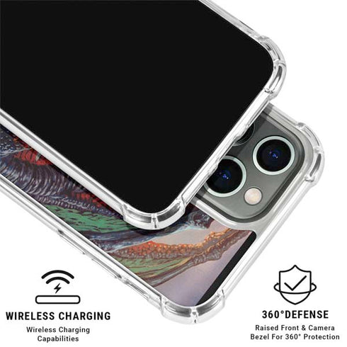 Bravery Misplaced Dragon and Knight by Ed Beard Jr iPhone 16 Pro Max Clear Case