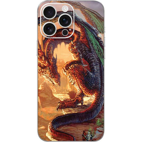 Bravery Misplaced Dragon and Knight by Ed Beard Jr iPhone 16 Pro Max Skin