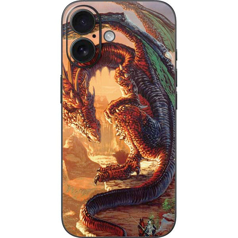 Bravery Misplaced Dragon and Knight by Ed Beard Jr iPhone 16 Skin