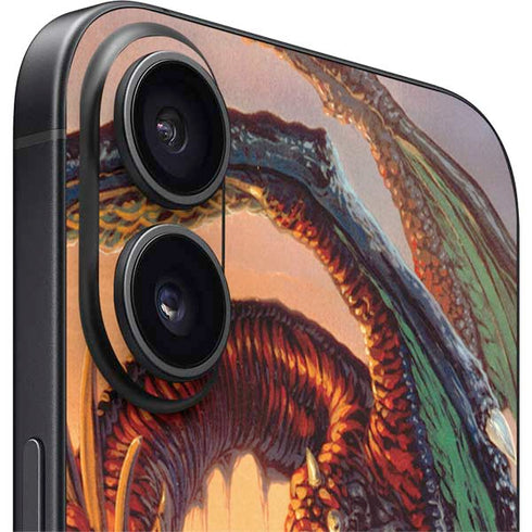 Bravery Misplaced Dragon and Knight by Ed Beard Jr iPhone 16 Skin