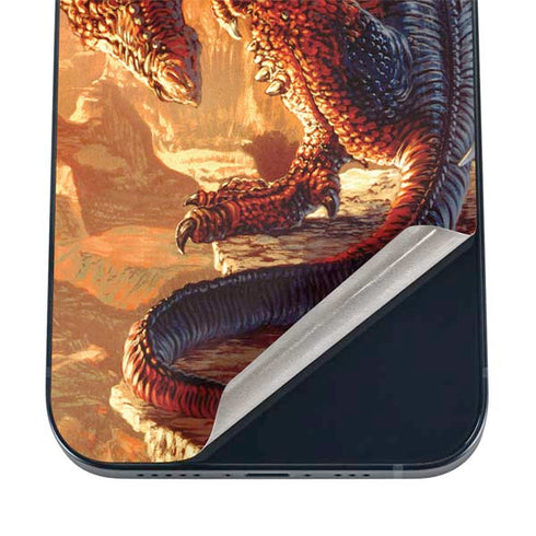 Bravery Misplaced Dragon and Knight by Ed Beard Jr iPhone 16 Skin