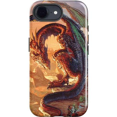 Bravery Misplaced Dragon and Knight by Ed Beard Jr iPhone 16e Impact Case