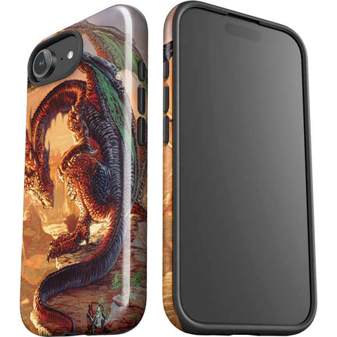 Bravery Misplaced Dragon and Knight by Ed Beard Jr iPhone 16e Impact Case