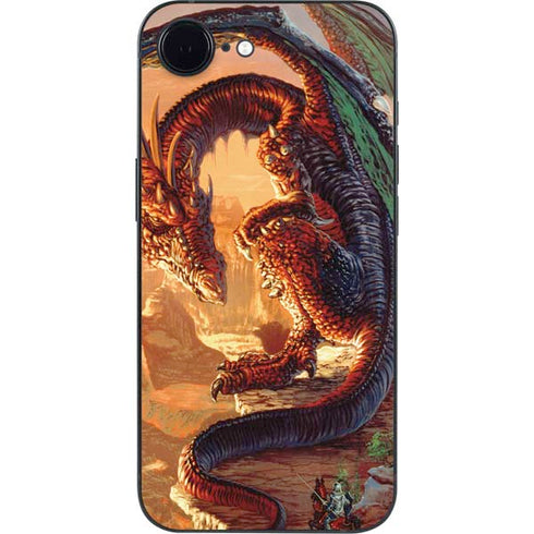 Bravery Misplaced Dragon and Knight by Ed Beard Jr iPhone 16e Skin