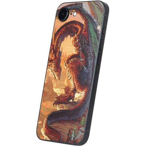 Bravery Misplaced Dragon and Knight by Ed Beard Jr iPhone 16e Skin