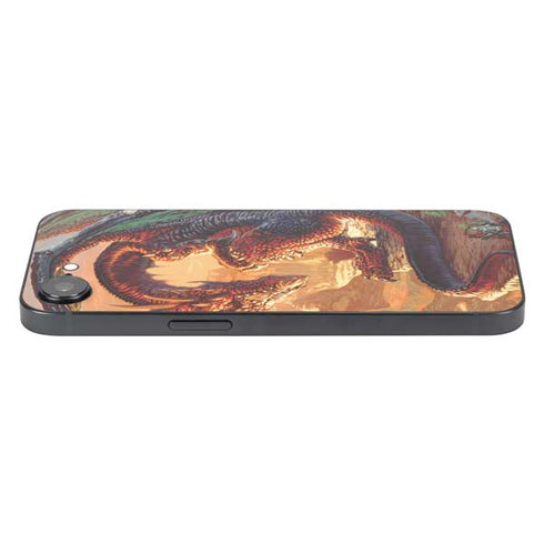 Bravery Misplaced Dragon and Knight by Ed Beard Jr iPhone 16e Skin